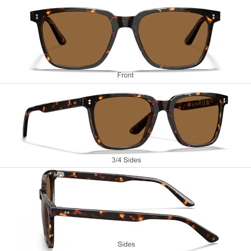 Image of STGATN Polarized Sunglasses for Men and Women, UV400 Protection Trendy Retro Sun Glasses for Driving Outdoor Hiking Fishing
