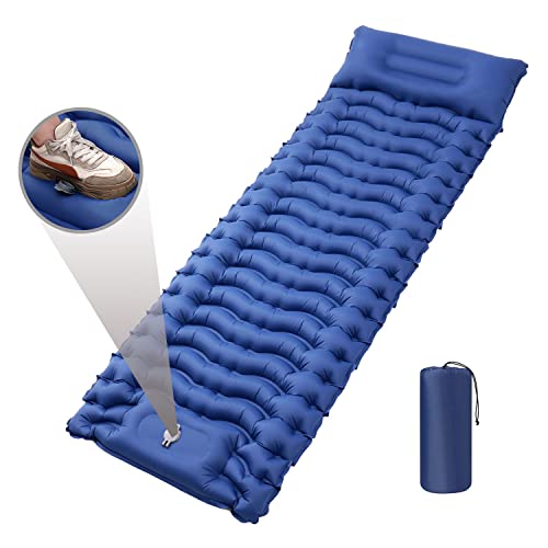Lartoka Inflatable Tents for Camping, Thick Durable Insulated Camping Sleeping Pads, Waterproof, Ultralight & Compact Sleeping Pad for Camping, Backpacking, Hiking, Traveling