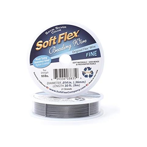 Soft Flex Satin Silver Wire .014 Dia Satin Silver Cover