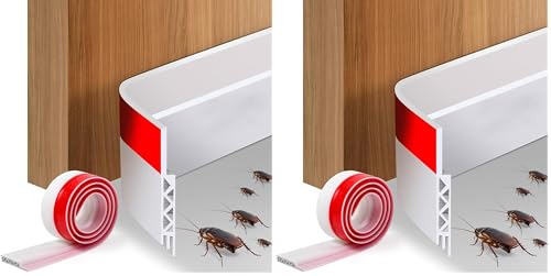 Vinabo Guarnizione Sottoporta,Guarnizione Per Porta in Gomma Autoadesiva, Striscia di