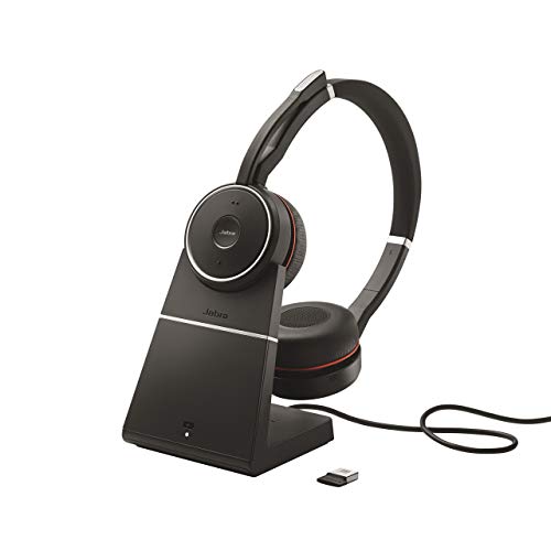 Jabra Evolve 75 Stereo UC, Charging Stand & Link 370 (Renewed)