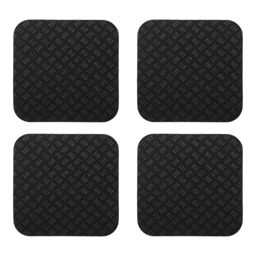 4pcs Black Pu Shock Absorption Non Slip Treadmill Pads miniatura 1