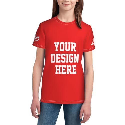 Custom T Shirts Add Your Own Custom Text Name Image Customized T Shirts Front and Back Print for Boy Girl4