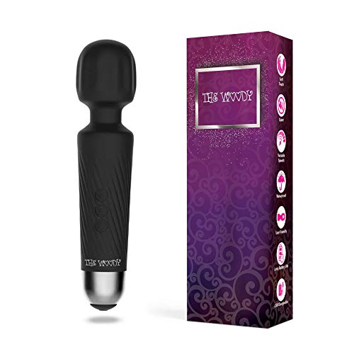 Preisvergleich Produktbild The Woody Drahtloses Stabmassagegerät für Frauen - Vibrierendes Ganzkörpertiefgewebemassagegerät für Rücken, Nacken, Schulter, Bein und Leiste - Genießen Sie 20 Modi mit 8 Geschwindigkeiten