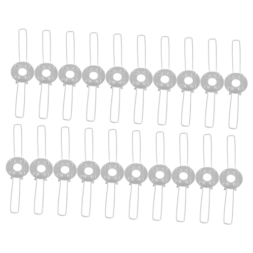 OSALADI 30pcs Lamp Shade Support Buckles Double Fork Lamp Shade Clip Pendant Light