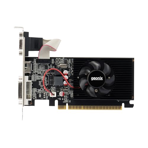 Image of GEONIX GEFORCE GT 730LP 4GB DDR3 Graphic Card | 64bit Dual Slot | Multiple Outputs- VGA, HDMI, DVI | Support PCI-e2 Profile