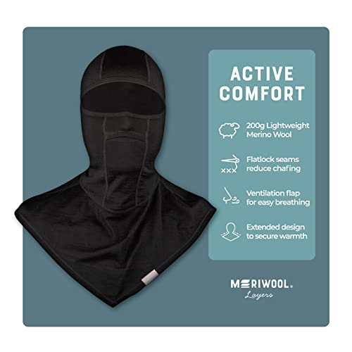 MERIWOOL Ski Mask for Kids 100% Merino Wool Balaclava Winter Face Snow Mask3