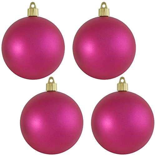 Christmas By Krebs 4" (100mm) Velvet Glamour Pink [4 Pieces]