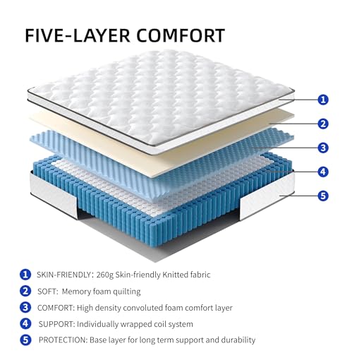 Image of Softa Queen All-in-One Adjustable Bed Frame with 10 inch Hybrid Mattress, Upholstered Headboard, 2 Storage Drawers, Wired Remote, Quiet Motor, 10-Year Warranty