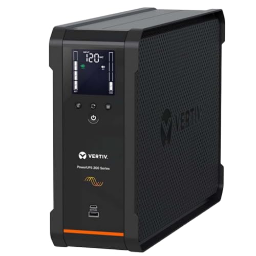 Image of Vertiv PowerUPS 200 Premium Line Interactive Series PSA6S-1500LVT, 1440VA /915W, Automatic Voltage Regulation, Pure Sinewave, Battery Backup, Superior Power Protection, 10 NEMA Outlets