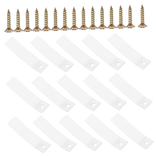 LIFKOME 1Set Transparent Drawer Stoppers Non Slip Drawer Guides with Screws for Dresser Cabinet Repair for Proofing and Secure Storage