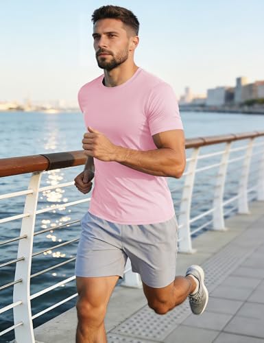 Image of MAGCOMSEN Men's Short Sleeve T-Shirt Quick Dry UPF 50+ Athletic Running Workout Fishing Top Tee Performance Shirts