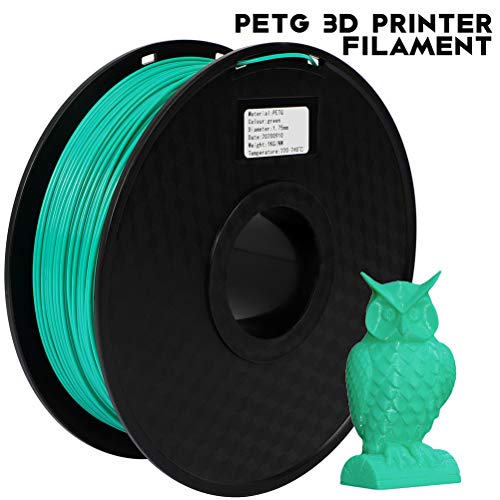 PETG Green Filament 3D Printer PETG Filament Consumables 1.75MM No Clogging No Bubbles High Precision Neat Winding Tangle-Free 3D Art Toy Decoration Cars Modules Temperature 220-240 Degree - Thumbnail 5