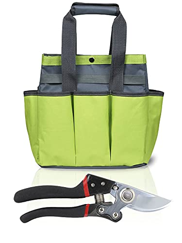 Garden Tools Tote Bag for Women $ Steel Garden Pruning Shears & Clippers