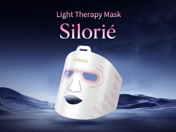 Silorié LED Face Mask Light Therapy, 4-Color Facial Mask with Near Infrared Light, 288 LEDs, 3 Modes, 3 Intensity Levels, USB-C Rechargeable Skin Care Device image 2