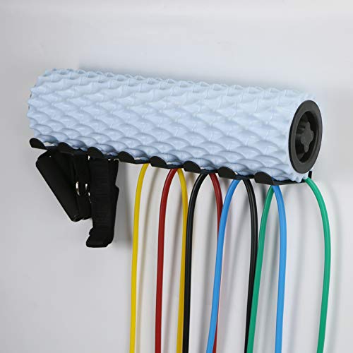 Multi-Purpose Gym Equipment Storage Rack Resistance Bands Storage Hanger Heavy Duty Gym Rack for Exercise Bands, Lifting Belts and Jump Ropes - Thumbnail 2