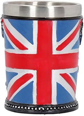 Nemesis Now B4126M8 Iron Maiden Shot Glass 7cm Blue, Resin w/Stainless Steel Insert
