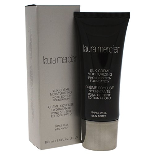 Laura Mercier Silk Creme Moisturizing Photo Edition Foundation, Medium Ivory, 1 Fl Oz