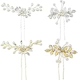 ✭Ocasión Adecuada: Estas tocados novia perlas clips son ideales para bodas, fiestas de graduación, fiestas y cualquier ocasión especial. Adecuado para mujeres de todas las edades.