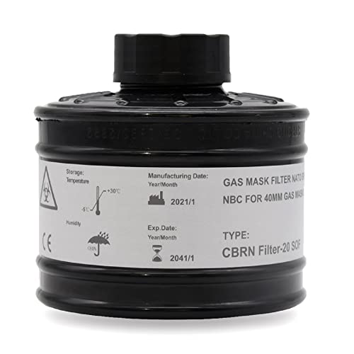 Gas Mask Filter NATO Specifications NBC for 40mm Gas Masks CBRN Filter NATO with Longest Shelf Life. 20 Years