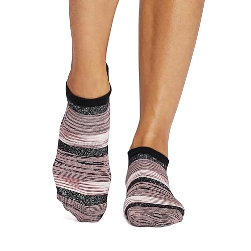 Image of TAVI Savvy Pilates Socks - Grip Socks for Women with Non-Slip Grips, Heel Tab, Arch Support, Wear for Yoga, Barre