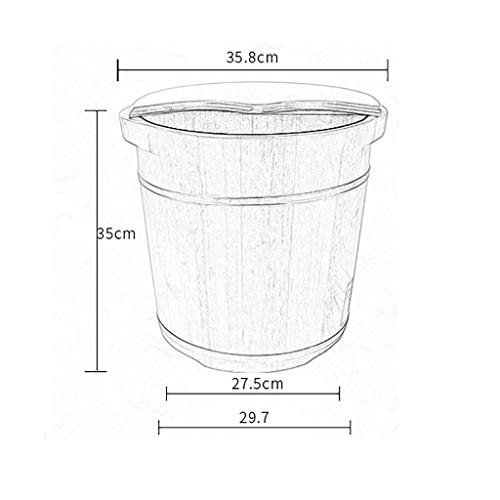 Spa de pies de madera BABYCE para baño relajante miniatura 2