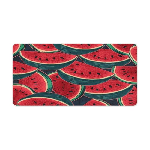 Red Watermelon Desk Pad Large Office Desk Mat Waterproof