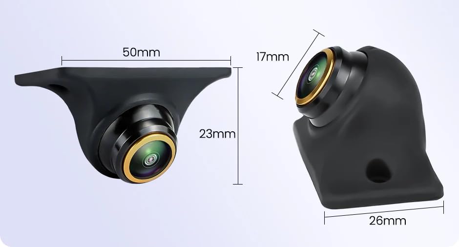 Proxel Telecamera Retrocamera Posteriore AHD 1080P per Auto – Grandangolo Fisheye Regolabile, Visione Notturna, Impermeabile IP69, Compatibile con Autoradio e Monitor AHD – Per Auto, Camper, Furgoni