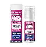 ARANYA Bioidentical Balance Cream with Progesterone 3000 MG, Paraben-Free, Infused with Aloe Vera, Coconut Oil & Shea Butter, 1.76 oz