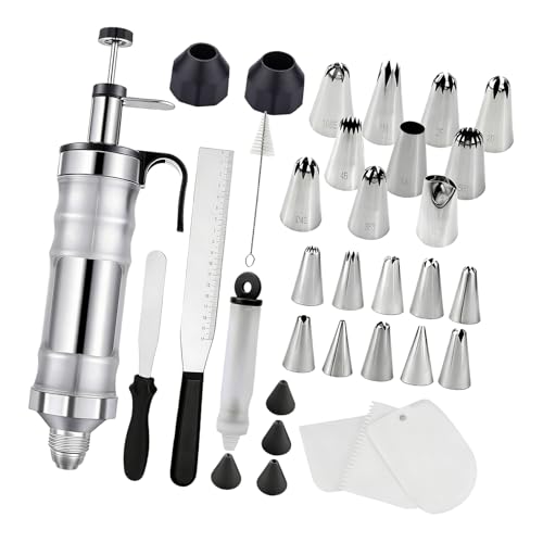 Juego de 34 piezas para decoración de pasteles de acero inoxidable 6