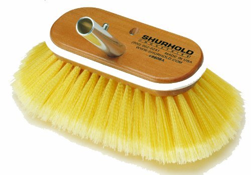Shurhold 960 6 Deck Brush with Soft Yellow Polystyrene Bristles