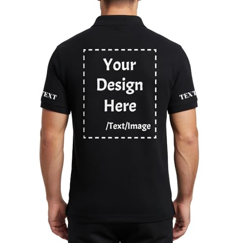 Custom Polo Shirts for Men Women, Personalized Business Golf Shirt Customized Breathable Casual Shirts for Company miniatura 6