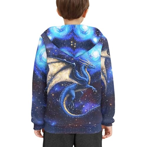 Image of WELLFLYHOM Boys Hooded Sweatshirts Hoodie Pullover Cool Graphic Crewneck Blouses Size 6-16