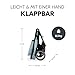 hauck Shop N Care, Dusty Blue - Kinderbuggy mit Liegefunktion ab Geburt bis 22 kg, Becherhalter und Snack Tablett, Klein Zusammenklappbar, UV Schutz 50+, XL Korb bis 3 kg