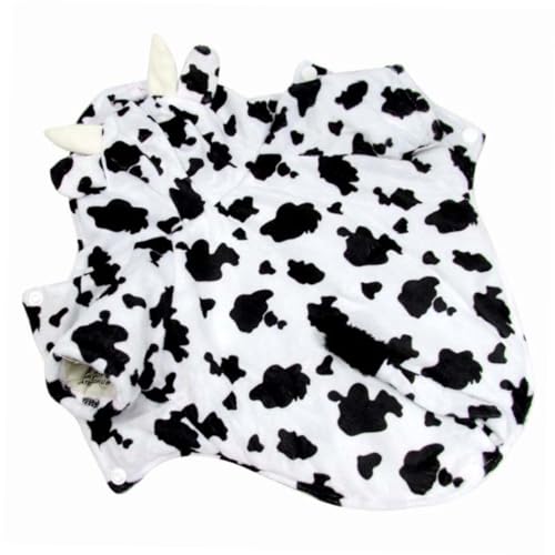 Disfraz para perro con estampado de vaca, talla M