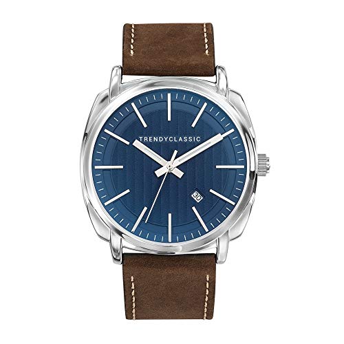 Montre quartz homme bracelet cuir marron élégant cadran analogique CC1040-05D