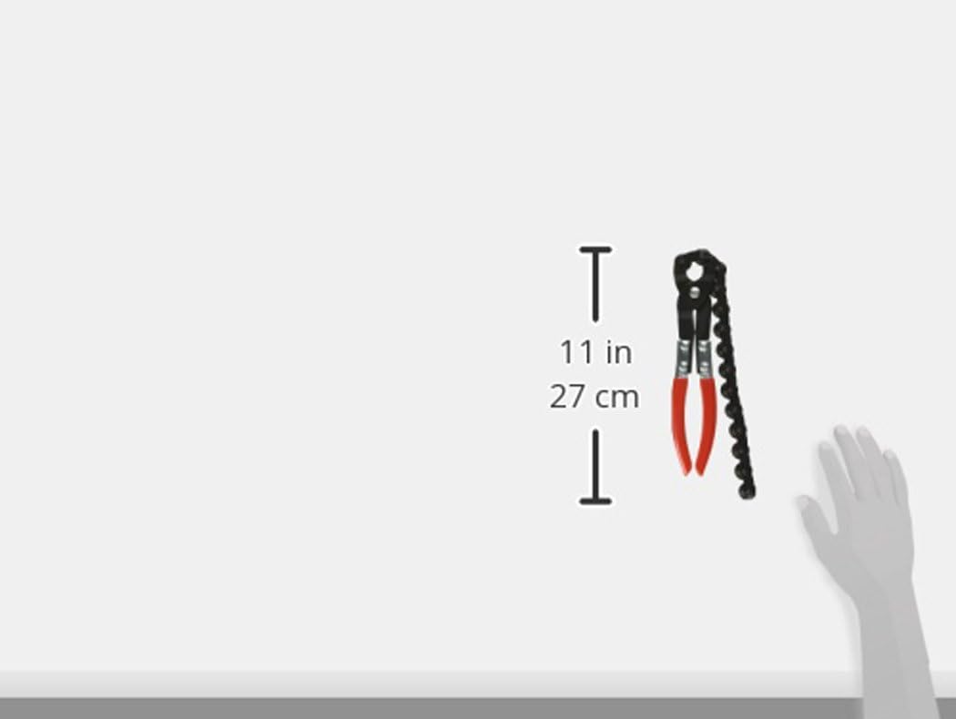 OEMTOOLS 27045 Tailpipe Cutter, Features Pipe Cutter Chain w/ Cutting Wheels, Exhaust Pipe Cutter w/ Cushion Grips, Can Be Used as PVC Cutter or Copper Pipe Cutter : Automotive