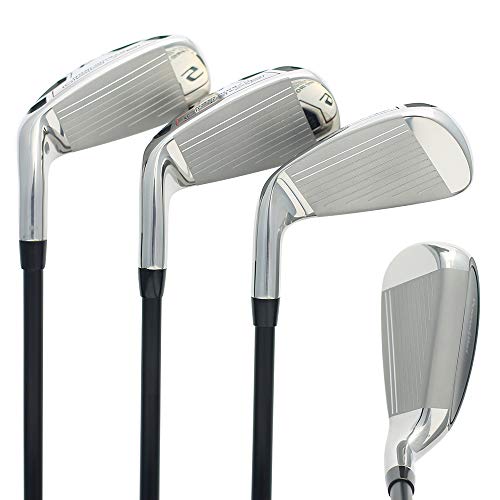 Men’s Powerbilt Golf Ex-550 Hybrid Iron Set, Which Includes: #4, 5, 6, 7 Regular Flex Graphite Right Handed New Rescue Utility Clubs #TOP4