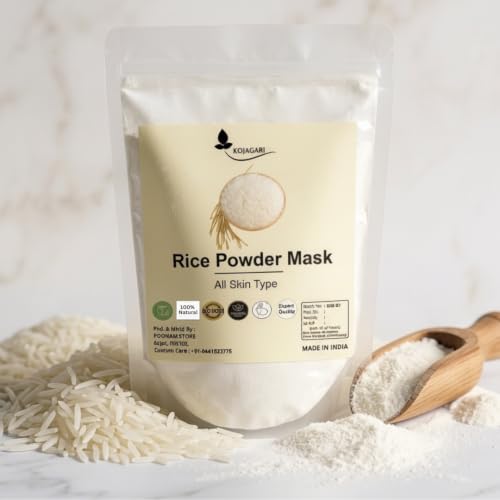 Image of Herbal Rice Powder Mask | for Face, Skin, Body | Btightening & Glow |