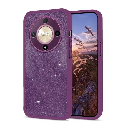 Coque paillettes Honor Magic 6 Lite violette pour illuminer vos soirées et sorties