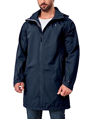 Little Donkey Andy Men's Waterproof Rain Jacket Outdoor Lightweight Mountain Windbreaker Long Coat for Hiking Golf Travel3