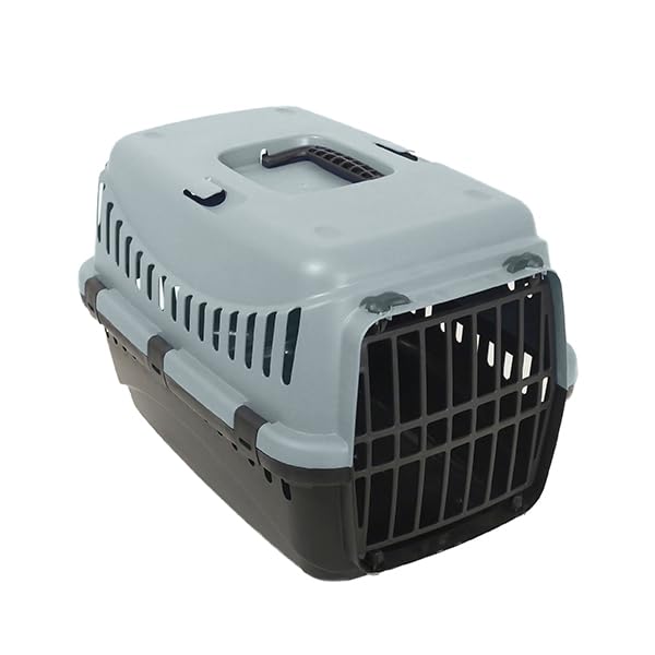 ACE - GO GREEN WITH ECO LINE PET CARRIER - SMALL - ICE BLUE & BLACK - SUITABLE FOR CATS, RABBITS, GUINEA PIGS, ETC