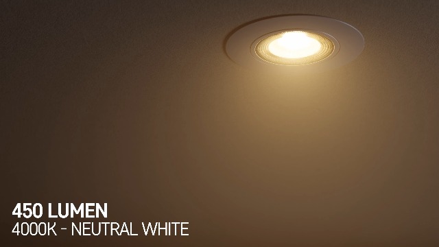 Lot De 3 Spots LED Encastrables EMOS 5W 500lm Blanc Neutre 4000K - IP54 Étanché Salle De Bain & Extérieur, Extra Plat Rond Noir