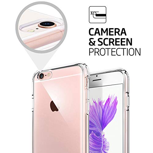 TENOC Phone Case Compatible with iPhone 6 Plus & iPhone 6s Plus, Clear Case Shockproof Protective Bumper Slim Cover for 5.5 Inch