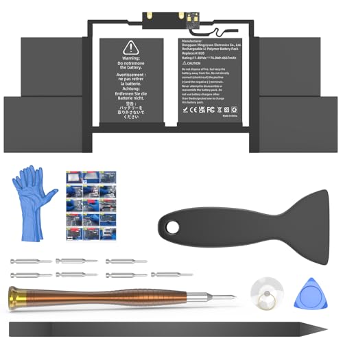 JGTM A1707 Battery Replacement A1820 Battery for MacBook Pro 15 inch 2016 2017 Touch Bar Version Model EMC 3162 3072 Identifier MacBookPro13 3 & MacBookPro14 3 (A1707 A1820 Battery & Tool Set)