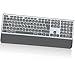 CITLLA K9100 Kabellose Bluetooth Tastatur, Multi-Geräte Tastatur in voller Größe mit Handballenauflage, 3-stufige Hintergrundbeleuchtung, Wiederaufladbare Keyboard für Computer, Laptop, Windows
