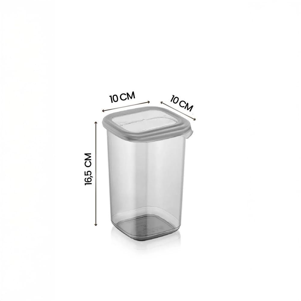 24-teiliges Vorratsdosen Set – Quadratisch & transparent – 4 Größen (1750/1200/550/450 ml) – Mit Etiketten – BPA-frei, stapelbar, mikrowellen- & gefriergeeignet
