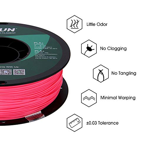 Esun Pla Pro (Pla+) 3D Printer Filament, Dimensional Accuracy +/- 0.03Mm, 1Kg Spool, 1.75Mm, Pink #TOP4