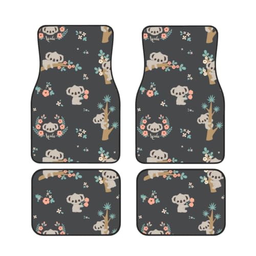 Alfombrillas para coche de koala adorables protectores de neopreno para viajar en familia