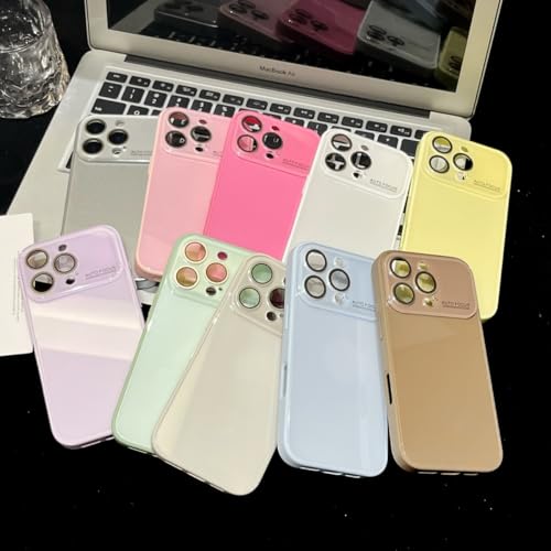 Coque iPhone 12 Pro Max verre trempé violet brillant antichoc